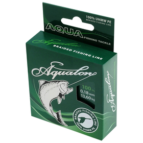 

Леска плетёная Aqua Aqualon Dark-Green, d=0,18 мм, 100 м, нагрузка 13,6 кг