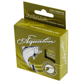 

Леска плетёная Aqua Aqualon Olive, d=0,35 мм, 100 м, нагрузка 32,0 кг