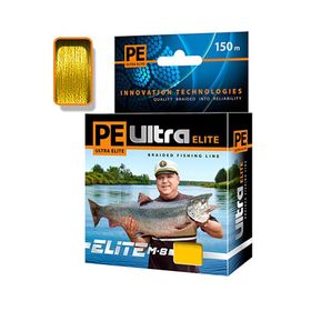 

Леска плетёная Aqua Pe Ultra Elite M-8 Yellow, d=0,20 мм, 150 м, нагрузка 15,9 кг