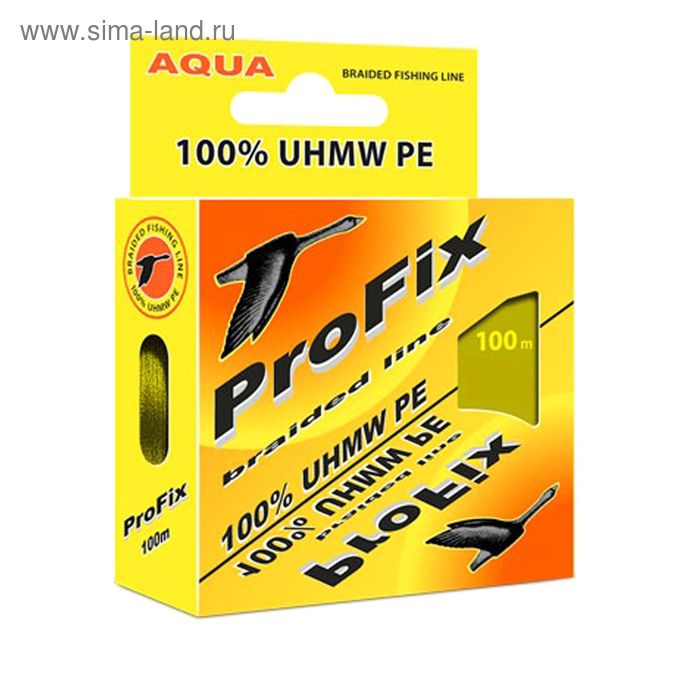 фото Леска плетёная aqua profix olive, d=0,06 мм, 100 м, нагрузка 3,5 кг