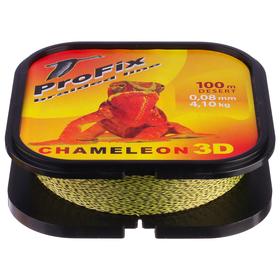

Леска плетёная Aqua ProFix Chameleon 3D Desert, d=0,08 мм, 100 м, нагрузка 4,1 кг