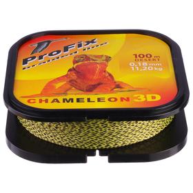 

Леска плетёная Aqua ProFix Chameleon 3D Desert, d=0,18 мм, 100 м, нагрузка 11,2 кг