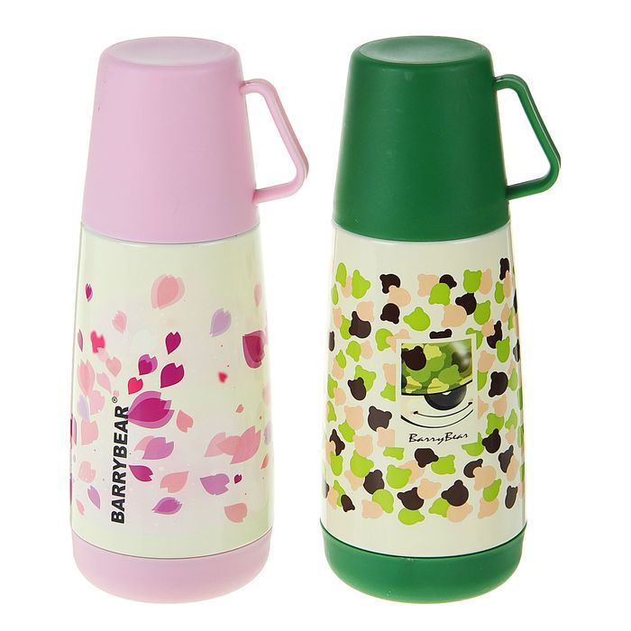 Термос Barry Bear, 400 мл, 10 ч, 1 кружка, 304 сталь, микс