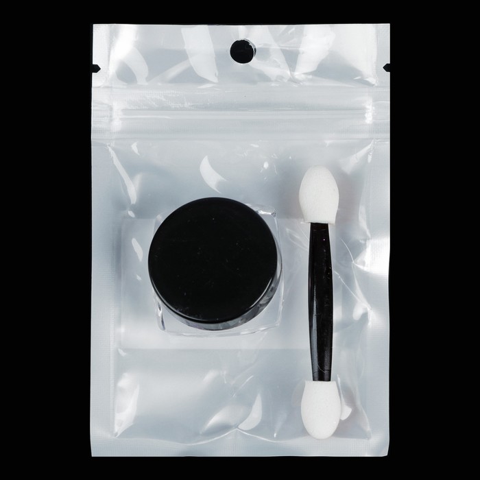 Втирка "Зеркальный блеск" для декора ногтей, 3гр, с аппликатором, цвет белый/малиновый