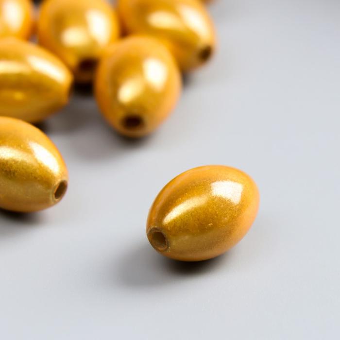 Набор бусин для творчества овал "Сливочный" 10 гр 1,4х0,9 см