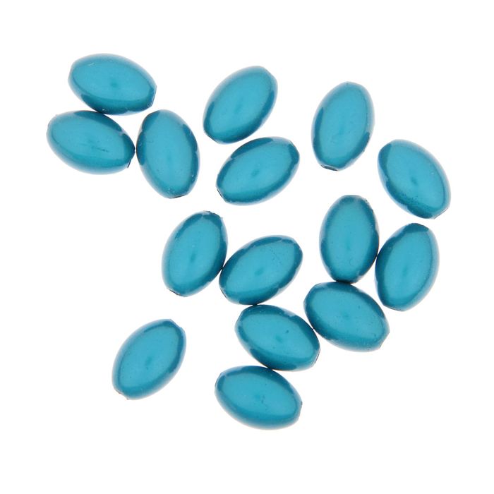 Набор бусин для творчества овал "Небесный" 10 гр 1,4х0,9 см