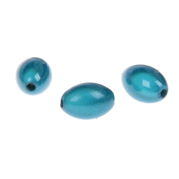 Набор бусин для творчества овал "Небесный" 10 гр 1,4х0,9 см