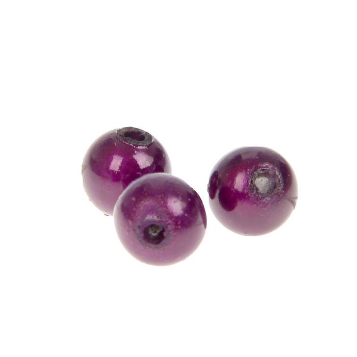 Набор бусин для творчества круглые "Фиолет" 10 гр 0,7х0,7 см
