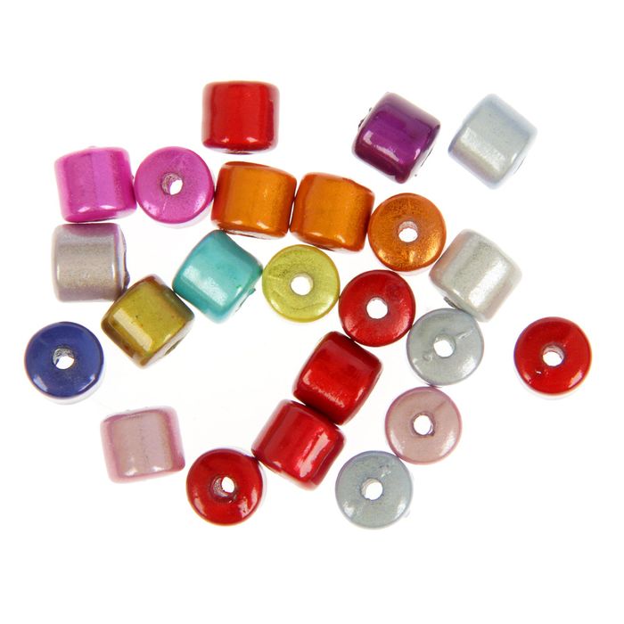 Набор бусин для творчества цилиндр "Радуга" 10 гр 0,8х0,8 см