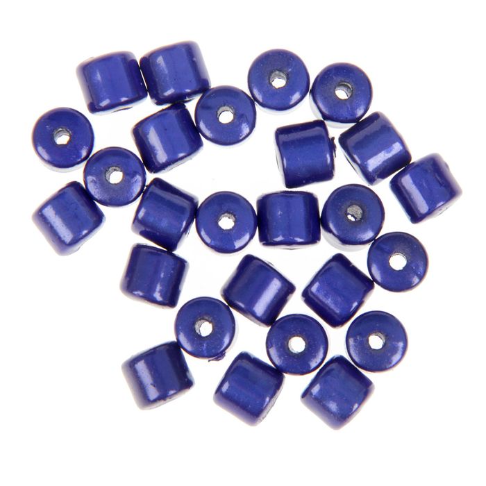 Набор бусин для творчества цилиндр "Индиго" 10 гр 0,8х0,8 см