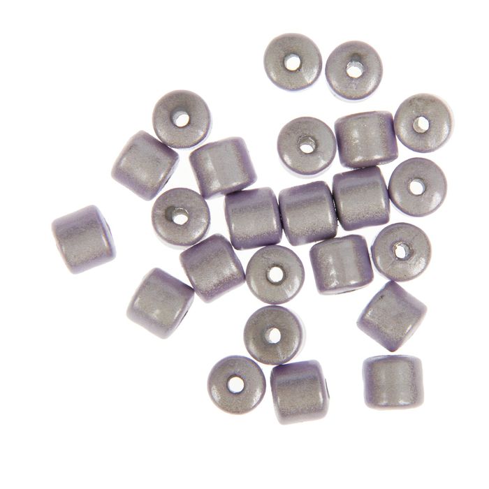 Набор бусин для творчества цилиндр "Серебро" 10 гр 0,8х0,8 см