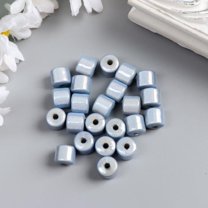 Набор бусин для творчества цилиндр "Небесный" 10 гр 0,8х0,8 см