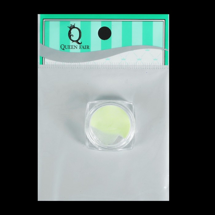 Втирка флуоресцентная для декора ногтей, 1гр, цвет салатовый