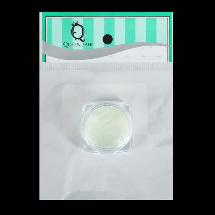 Втирка флуоресцентная для декора ногтей, 1гр, цвет синий