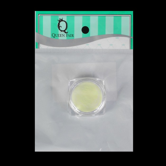 Втирка флуоресцентная для декора ногтей, 1гр, цвет зелёный