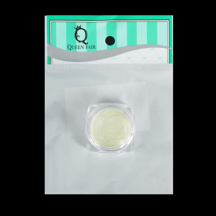 Втирка флуоресцентная для декора ногтей, 1гр, цвет жёлтый