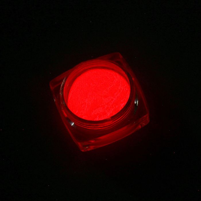 Втирка флуоресцентная для декора ногтей, 1гр, цвет оранжевый