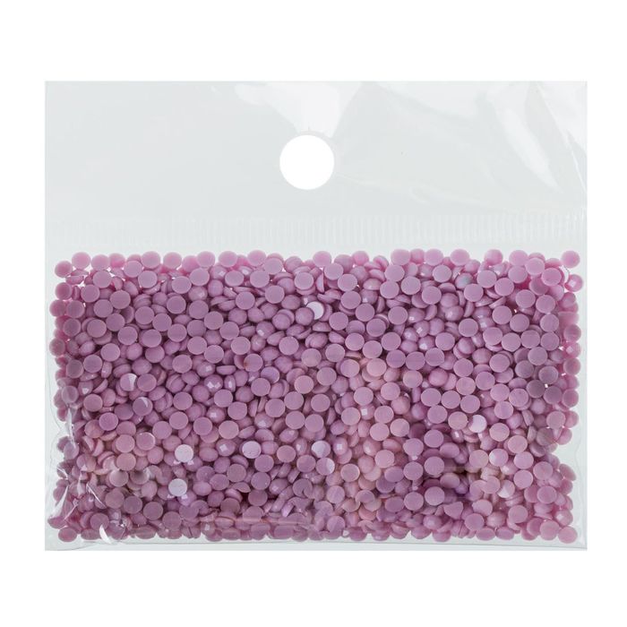 Стразы для алмазной вышивки, 10 гр, не клеевые, круглые d=2,5мм Pale Mauve