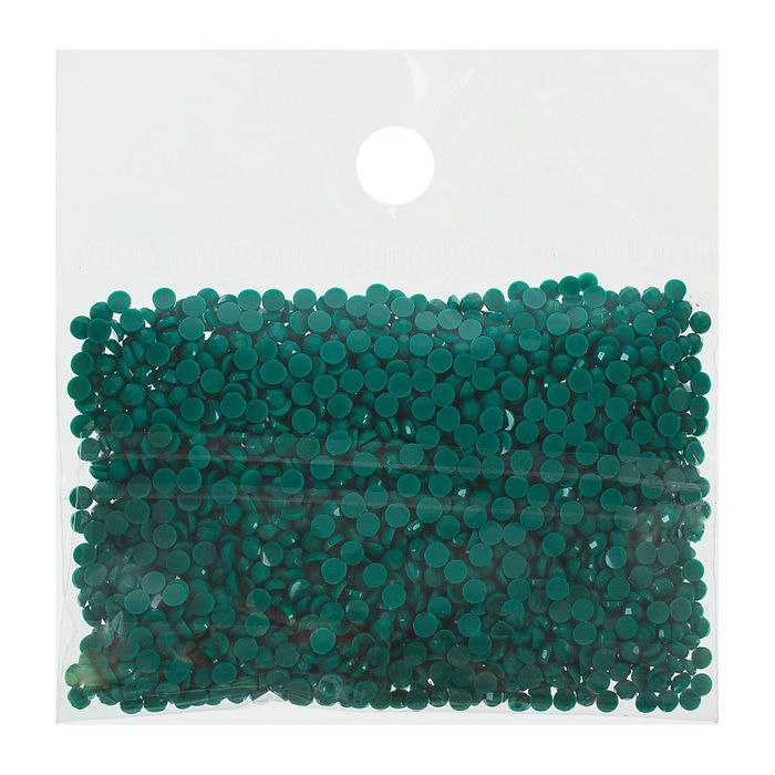 Стразы для алмазной вышивки, 10 гр, не клеевые, круглые d=2,5мм 991 Leaf Green VY DK