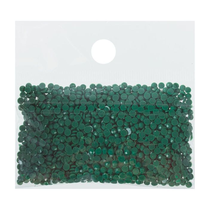 Стразы для алмазной вышивки, 10 гр, не клеевые, круглые d=2,5мм 505 Jade Green