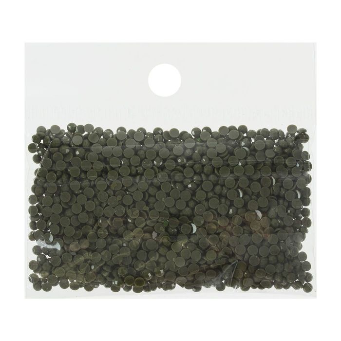 Стразы для алмазной вышивки, 10 гр, не клеевые, круглые d=2,5мм 3011 Khaki Green DK