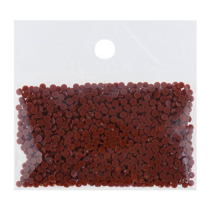 Стразы для алмазной вышивки, 10 гр, не клеевые, круглые d=2,5мм 975 Golden Brown DK