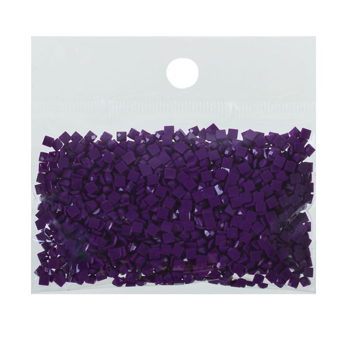 Стразы для алмазной вышивки, 10 гр, не клеевые, квадратные 2,5*2,5мм 550 Violet VY DK