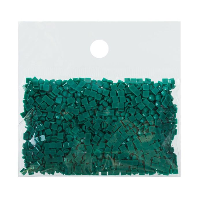 Стразы для алмазной вышивки, 10 гр, не клеевые, квадратные 2,5*2,5мм 3847 Teal Green DK