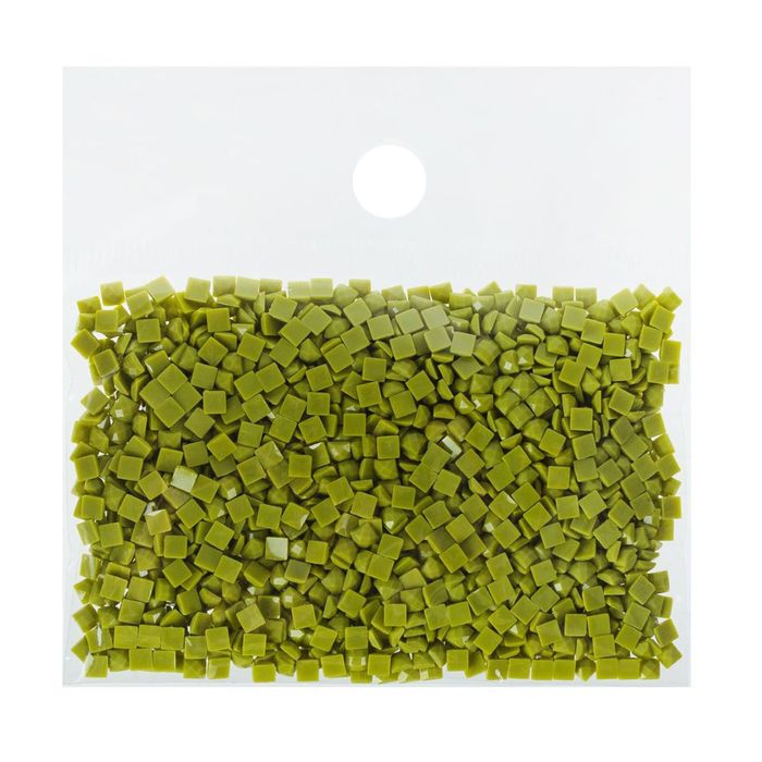 Стразы для алмазной вышивки, 10 гр, не клеевые, квадратные 2,5*2,5мм 3348 Yellow Green LT