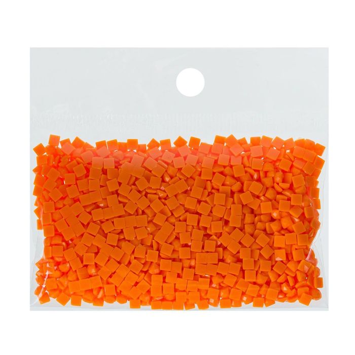 Стразы для алмазной вышивки, 10 гр, не клеевые, квадратные 2,5*2,5мм 740 Tangerine DK