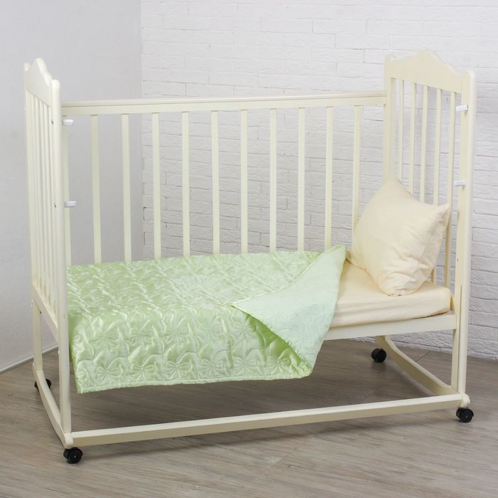 Покрывало детское Этель Ультрастеп Нежность, размер 110х150 +-2 см, цвет зелёный, 90 г/м2