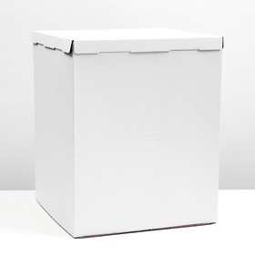 Кондитерская упаковка, короб белый, 50 х 50 х 64 см