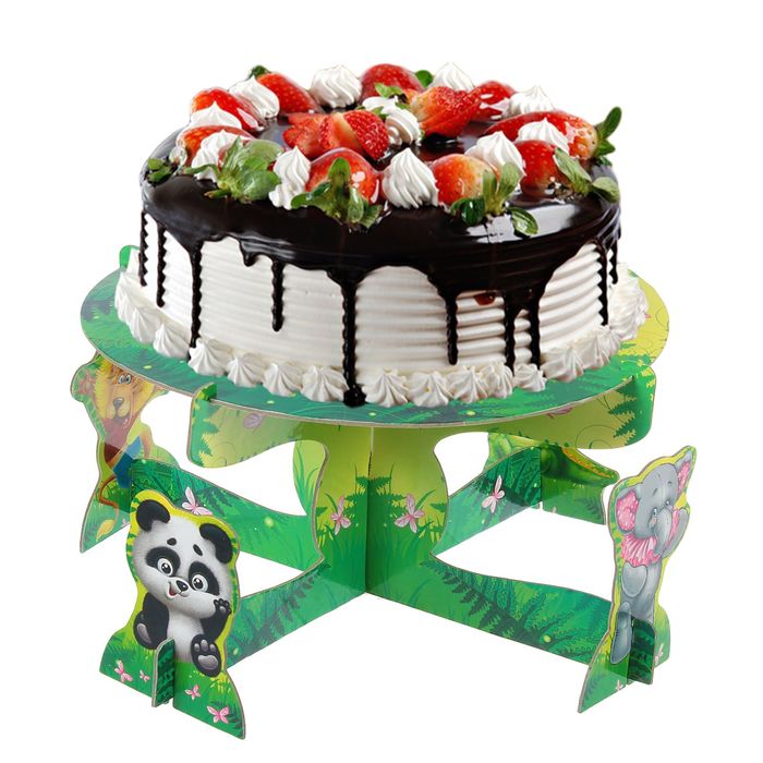 Подставка под торт "Лучшие друзья", зверята