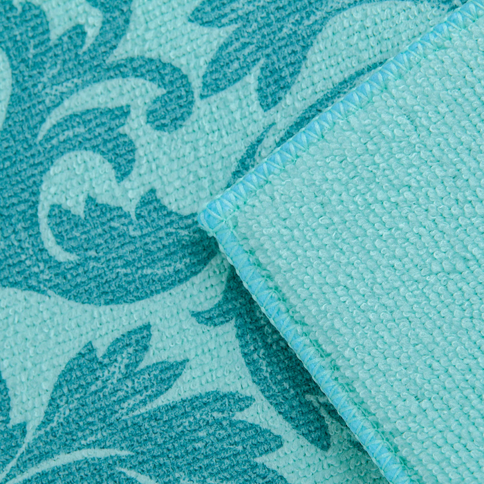 Коврик для сушки посуды 30х40 см "Флёр" , цвет голубой