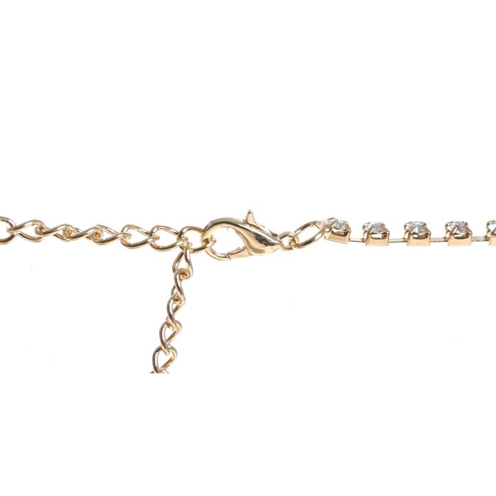 Набор 2 предмета: серьги, колье "Жемчуг" каскад, ромбы, цвет белый в золоте