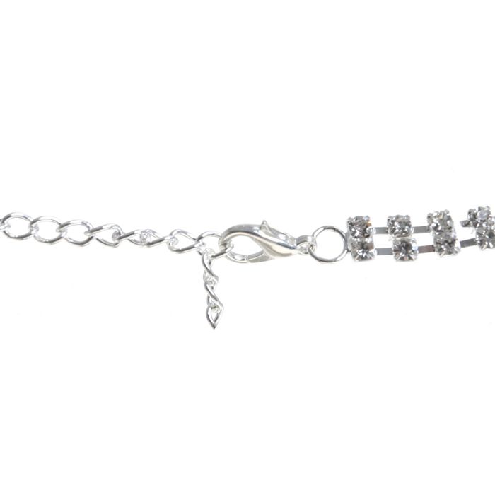 Набор 2 предмета: серьги, колье "Жемчуг" каскад, ажур, цвет белый в серебре