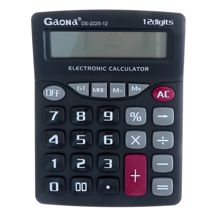 Калькулятор настольный 12-разрядный 222S-12 двойное питание