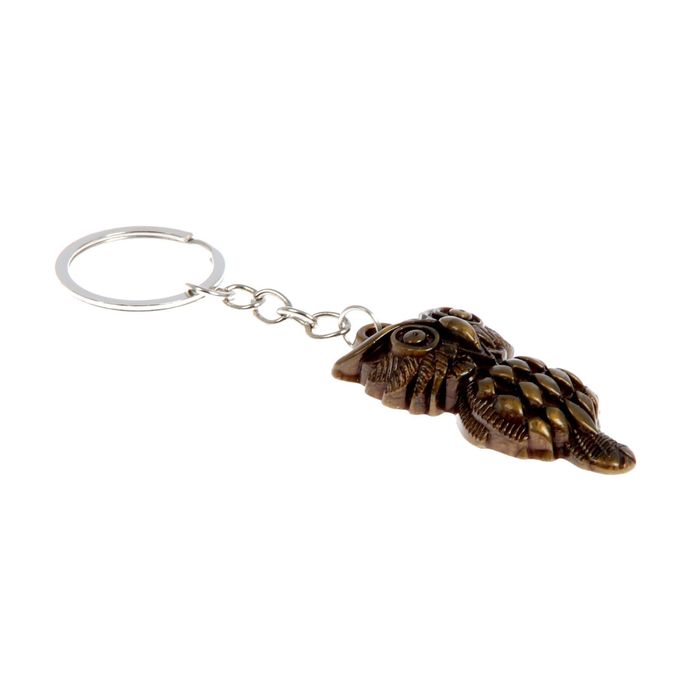 Брелок пластик под металл "Мудрая сова" 5,5х2,7 см