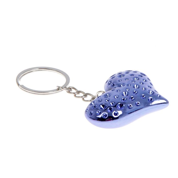 Брелок пластик "Сердечко пузатое" МИКС 4,3х5,3х0,7 см