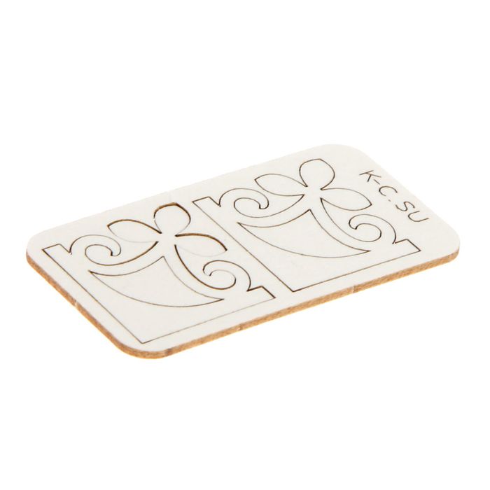 Чипборд из картона (2 шт) "Бордюр сборный №1. Уголок №3" 2,4х2,4 см