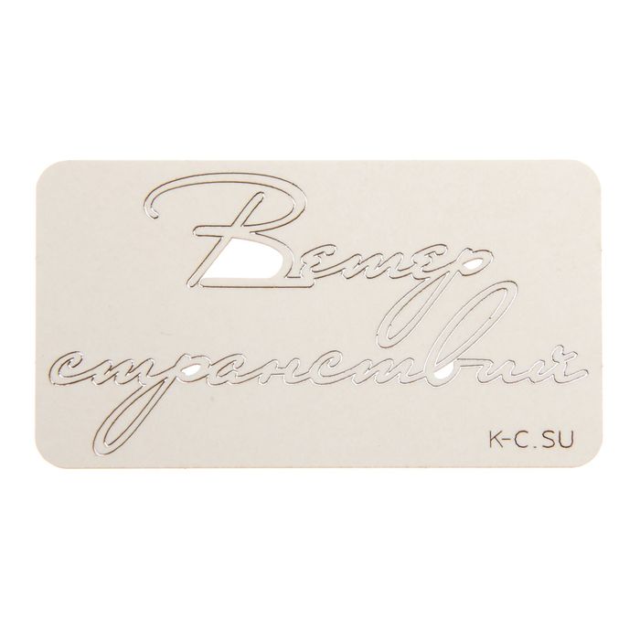 Чипборд картон "Ветер странствий №6" 14х2,7 см