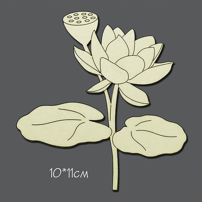 Чипборд картон "Лотос" 10х11 см