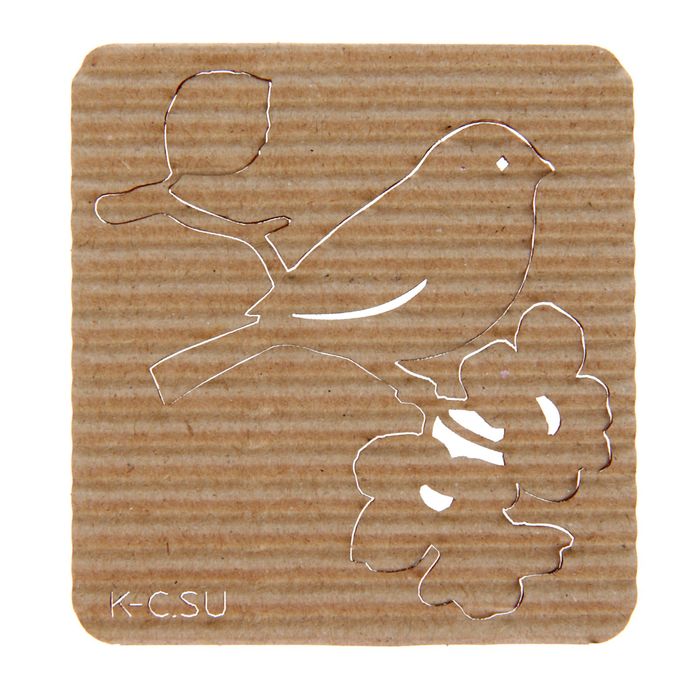 Чипборд гофрокартон "Зарянка" 5,2х5,6 см