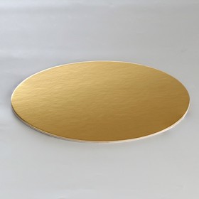 Подложка усиленная 26 см, золото-жемчуг, 3,2 мм