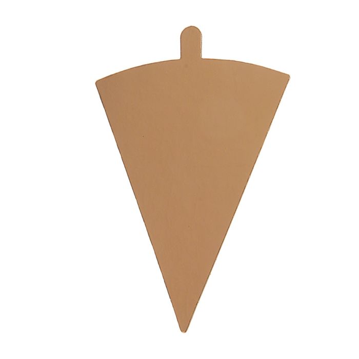 Подложка треугольник с держателем 12 x 9 см, золото, 0,8 мм