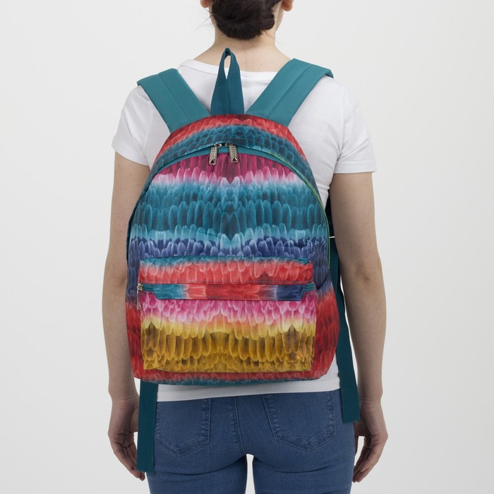 Рюкзак молодёжный на молнии, 1 отдел, наружный карман, цвет красный