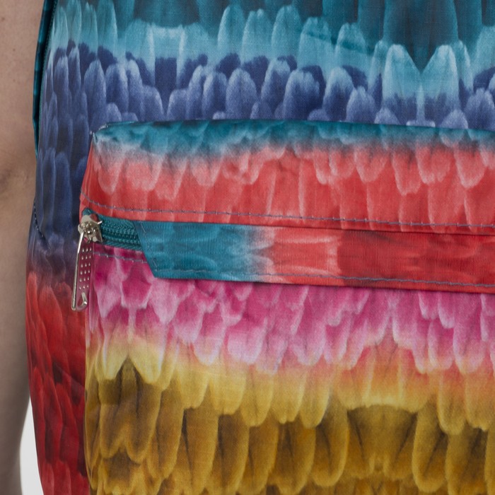 Рюкзак молодёжный на молнии, 1 отдел, наружный карман, цвет красный