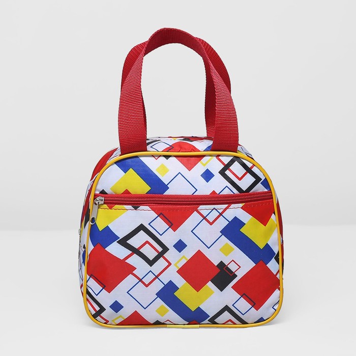 Сумка детская на молнии, 1 отдел, наружный карман, цвет красный/синий