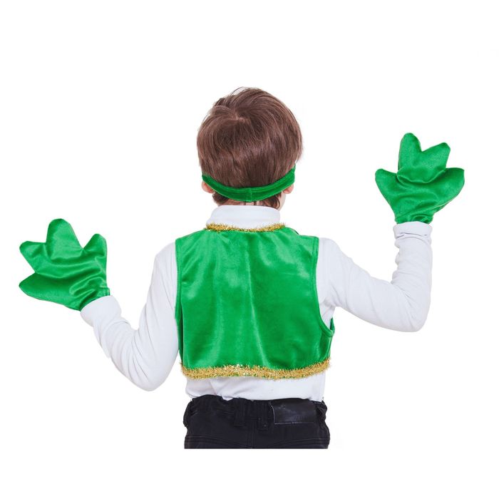 Набор "Лягушонок" шапка, жилет, лапки. Размер 30 рост 98-110