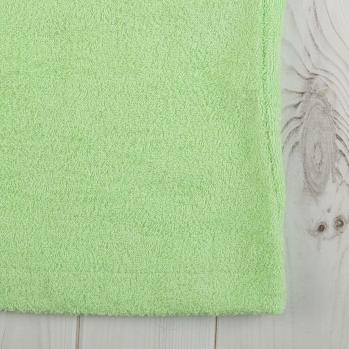 Халат женский, шалька+кант, размер 52, салатовый, махра